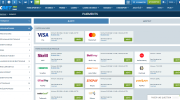 1xBet Méthodes de dépôt