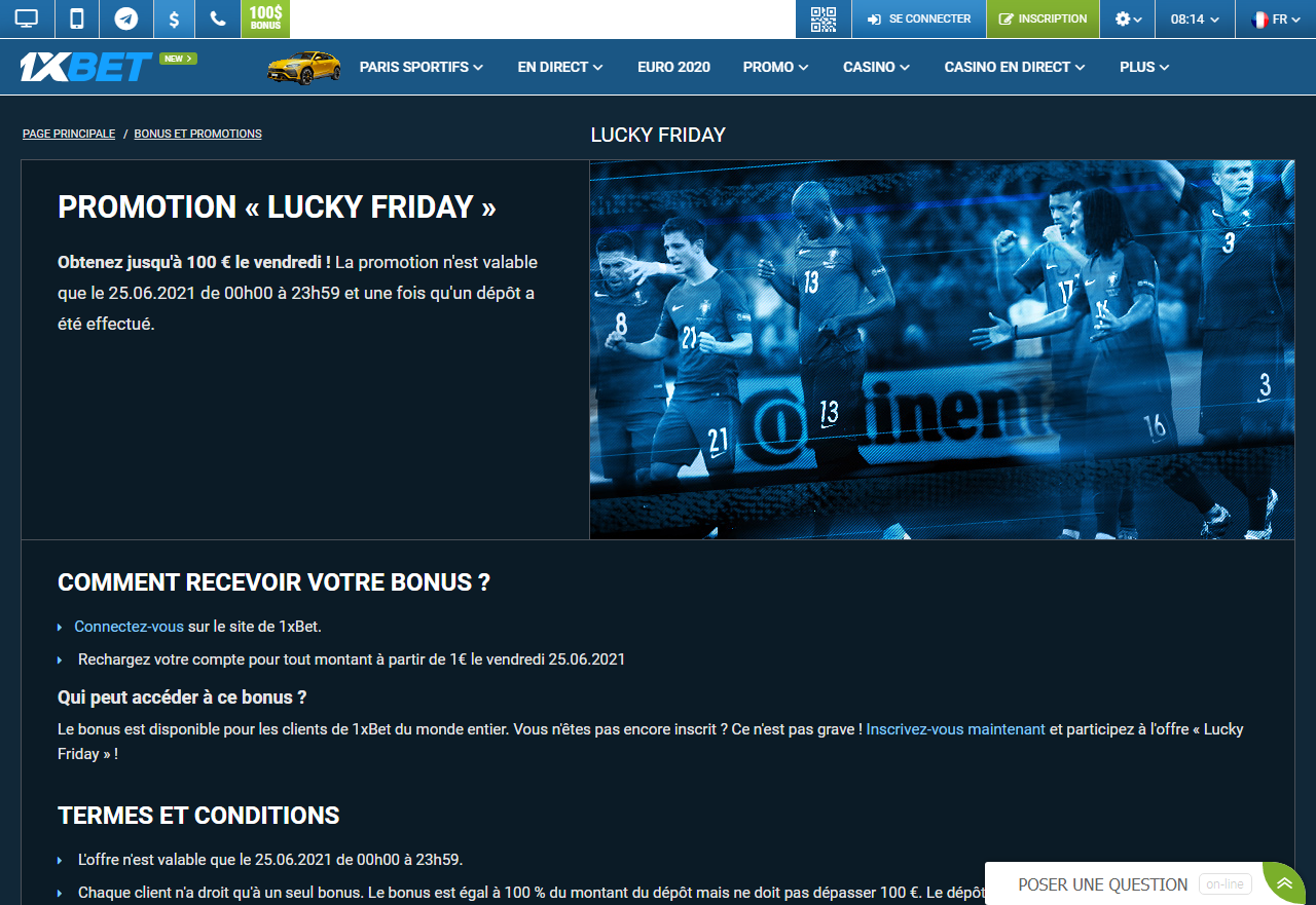 1xBet - Lucky Friday