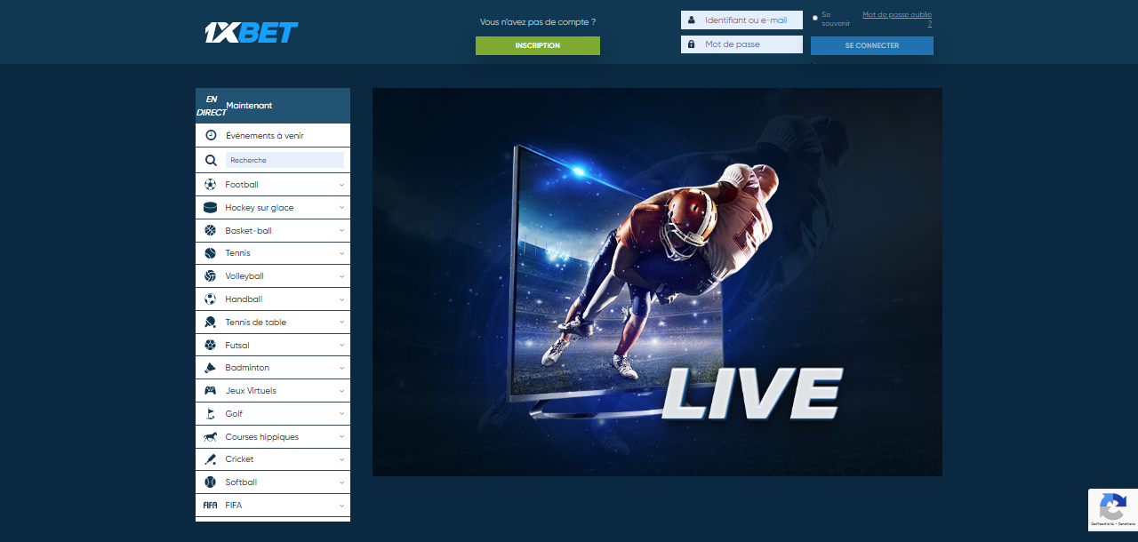 1xBet Streaming 2