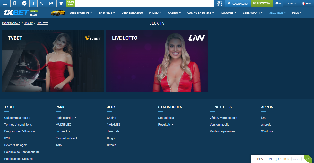 1xBet TVGames