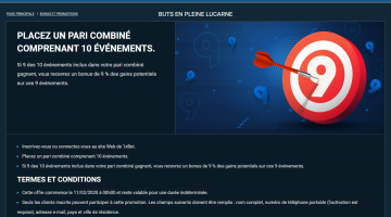 1xBet - Buts en pleine lucarne