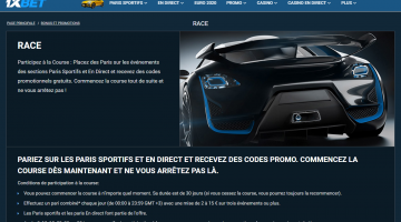 1xBet - Race