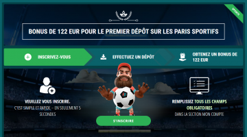 22Bet Bonus sur le premier dépôt pour les paris sportifs