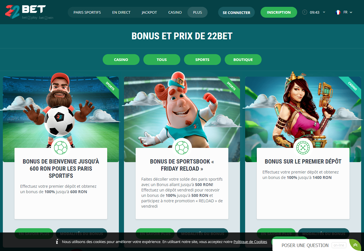 22Bet Bonus