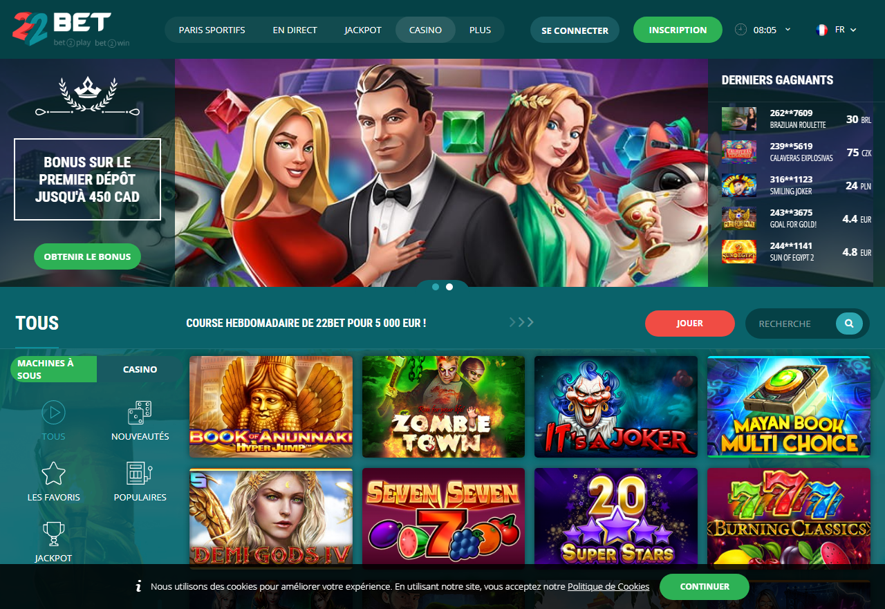 22Bet Slots
