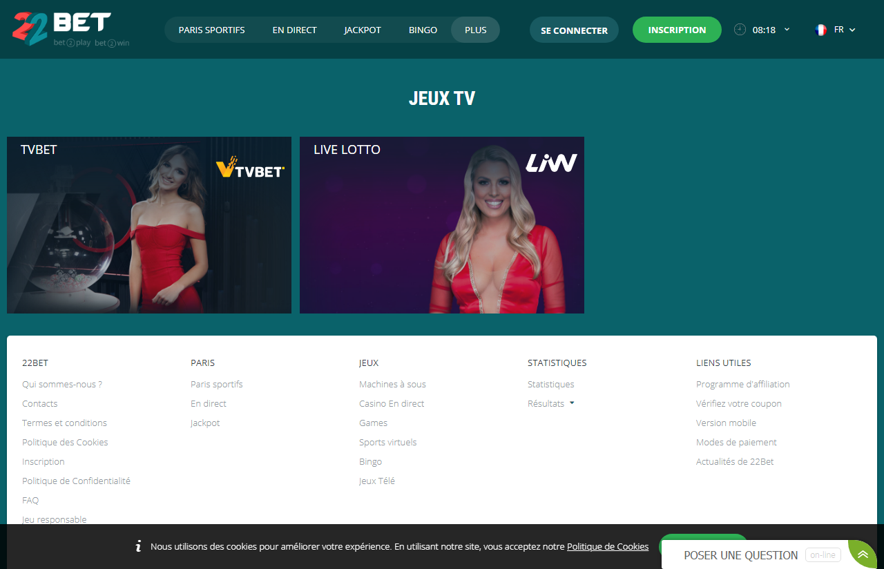 22Bet Tvgames 1
