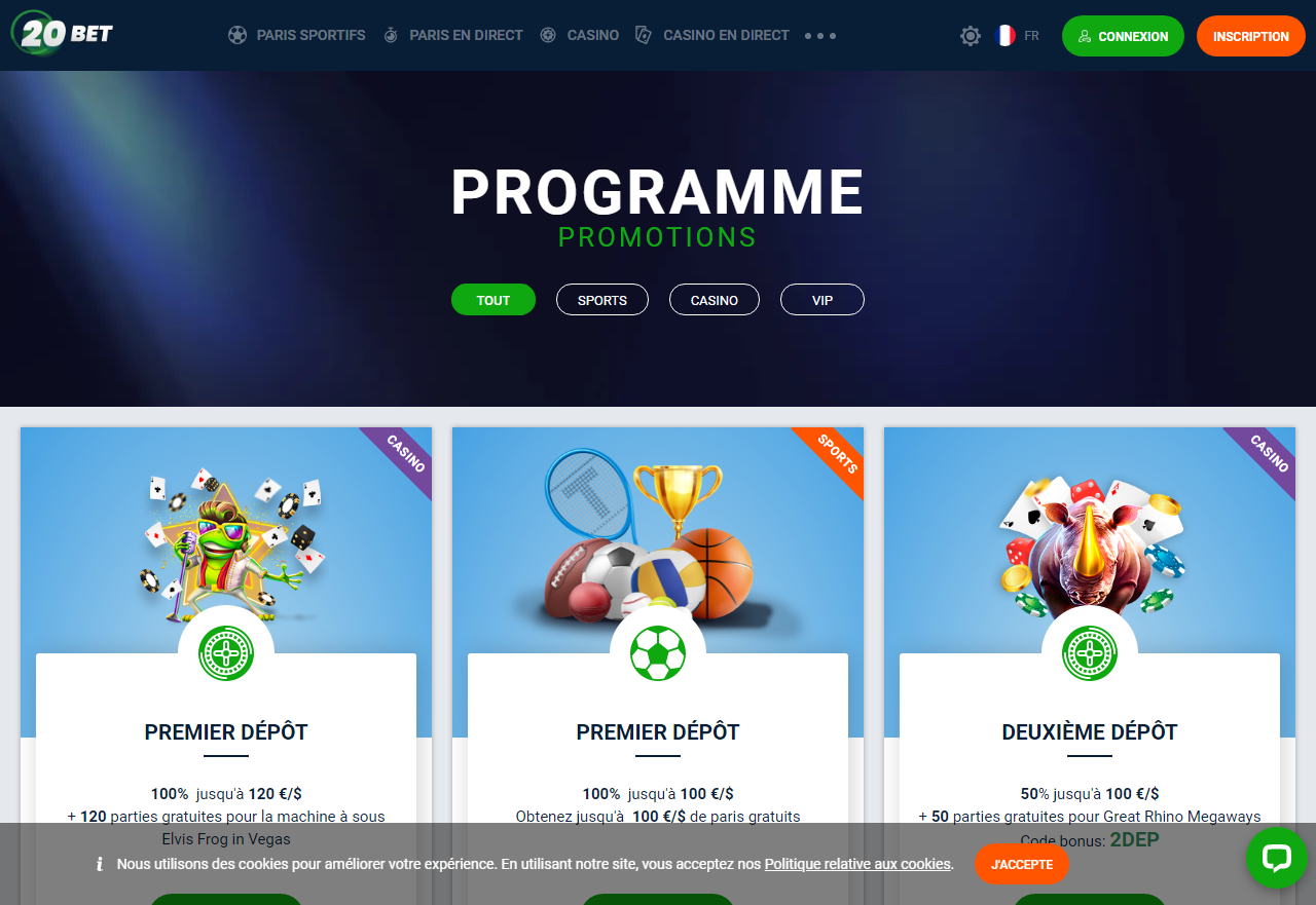 20Bet Bonus