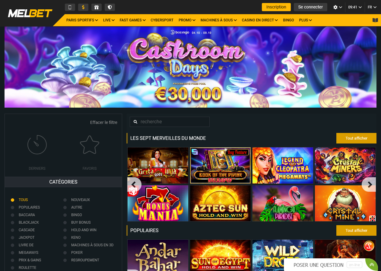 Melbet slots