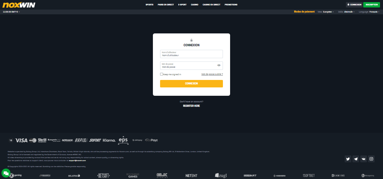 Noxwin Login