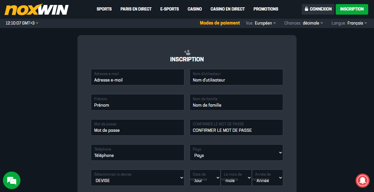 Noxwin registration